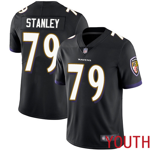 Baltimore Ravens Limited Black Youth Ronnie Stanley Alternate Jersey NFL Football 79 Vapor Untouchable